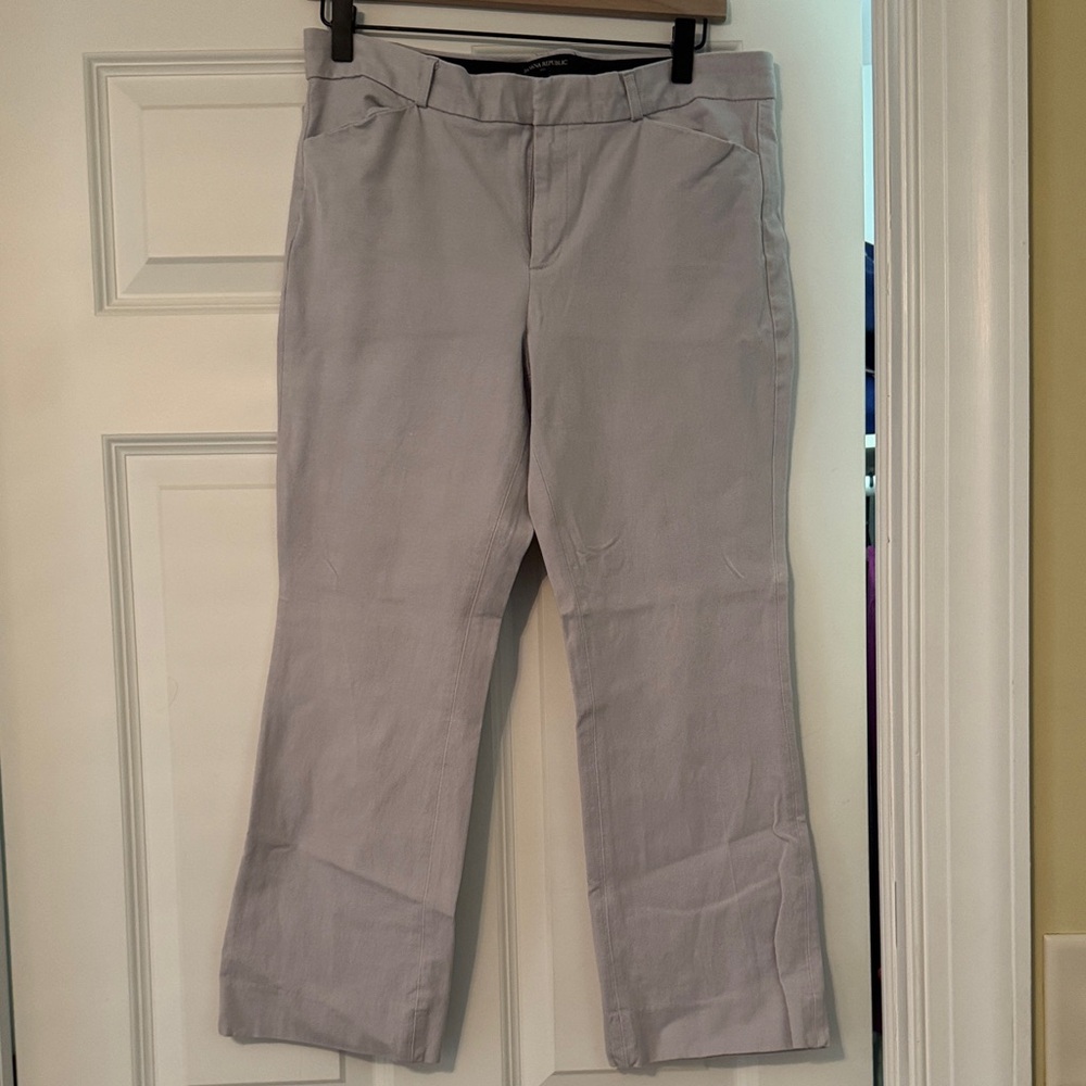 Banana Republic Light Gray Straight Leg Pants